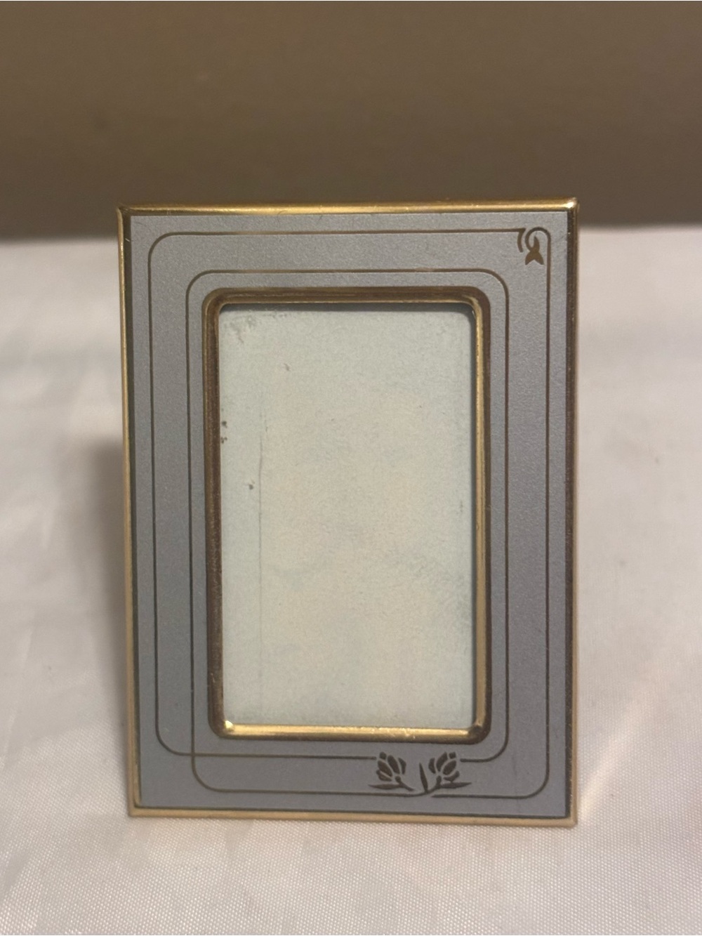 Gold and Gray Art Deco Mini Photo Frame